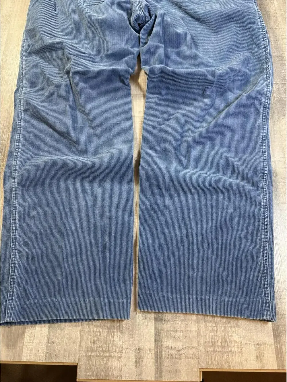 Vintage Eddie Bauer Pants Jeans‎ Blue Pleated Corduroy 90s Wide Leg Men’s 38x30